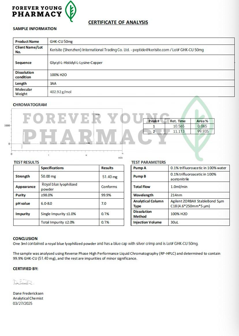 HLX-GHK-CU (Research Use Only)