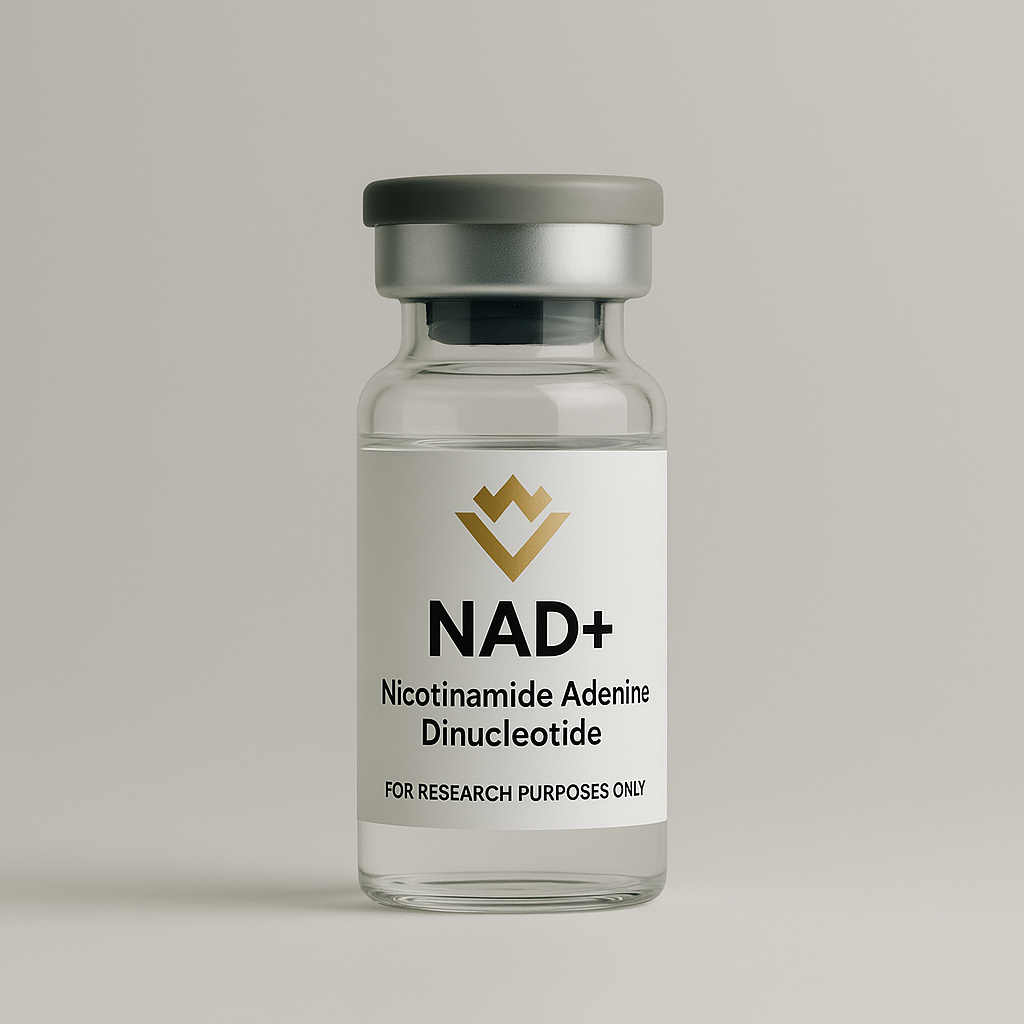 NAD+ is a coenzyme essential for numerous biological processes, including cellular energy production, DNA repair, and cellular signaling. It is beneficial for improving energy levels, supporting healthy aging by helping maintain cellular balance, and regulating circadian rhythms.