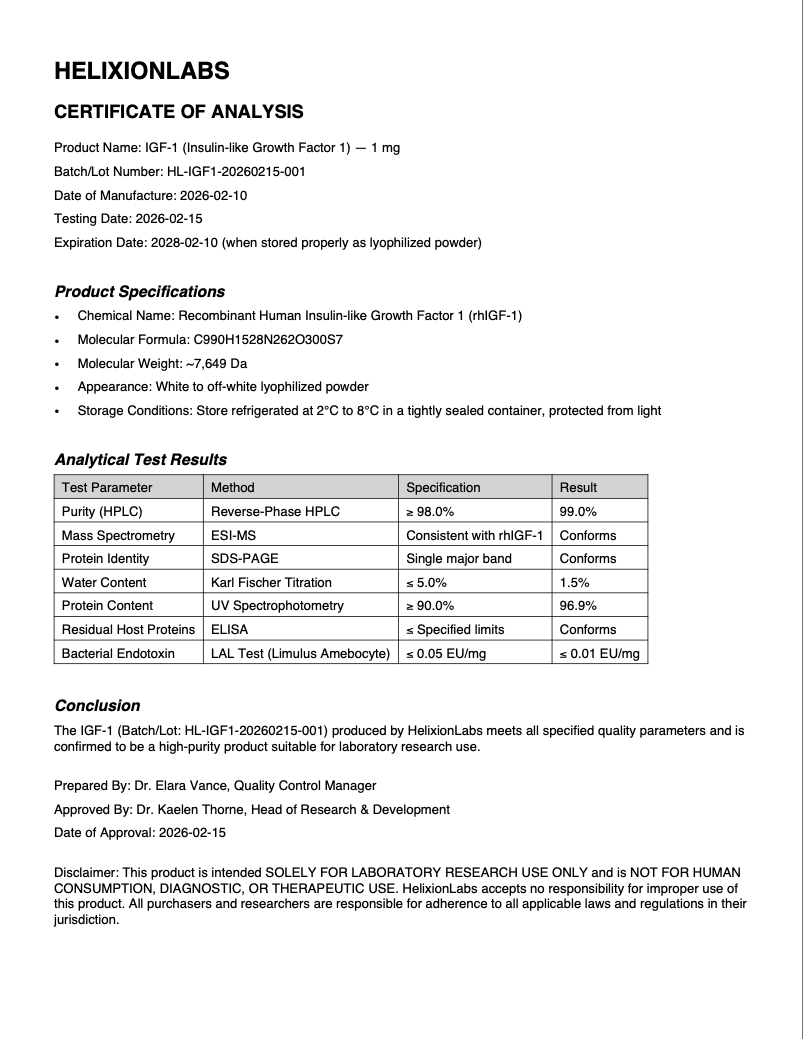 HLX-IG1 5 mg – Recombinant Polypeptide (Research-Grade)